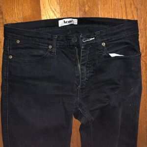 Acne studio slim tapered black jeans 29x30